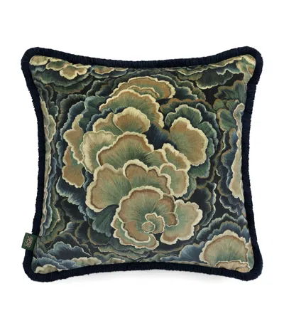 House Of Hackney Medium Velvet Trametes Fringed Cushion