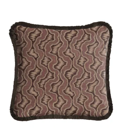 House Of Hackney Medium Velvet Xylem Fringed Cushion