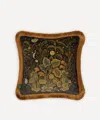 House Of Hackney Moon Garden Velvet Medium Fringed Cushion