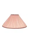 House Of Hackney Silk Pleated Romily Lampshade In Pink