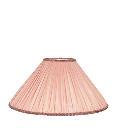 House Of Hackney Silk Pleated Romily Lampshade In Pink