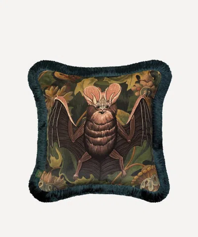House Of Hackney Vespertine Medium Fringed Velvet Cushion