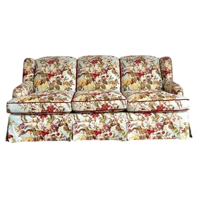 Pre-owned House Of Hackney Vintage High Back Sofa In  Chintz In Brown