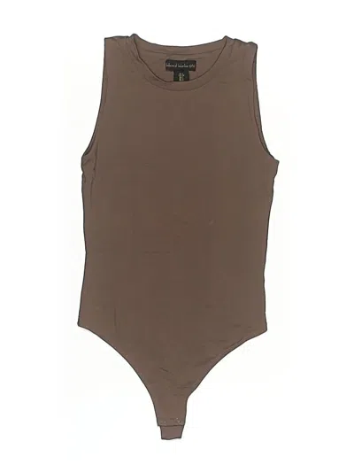 Pre-owned House Of Harlow 1960 Bodysuit In Brown
