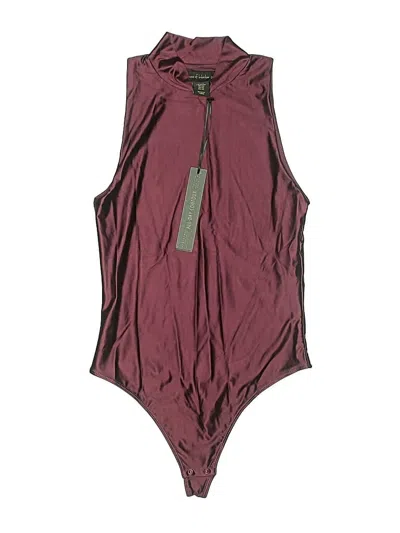 Pre-owned House Of Harlow 1960 Bodysuit In Burgundy