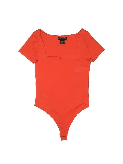 Pre-owned House Of Harlow 1960 Bodysuit In Orange