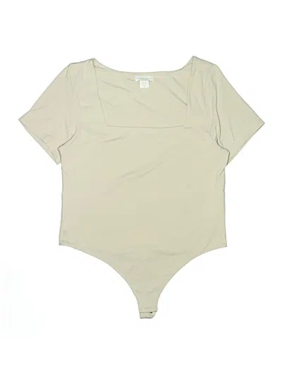 Pre-owned House Of Harlow 1960 Bodysuit In Tan