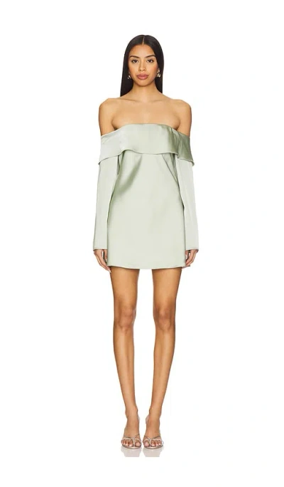 House Of Harlow 1960 Cassia Mini Dress In Sage