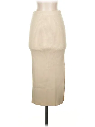 Pre-owned House Of Harlow 1960 Casual Skirt In Tan
