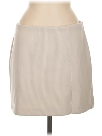 Pre-owned House Of Harlow 1960 Casual Skirt In Tan