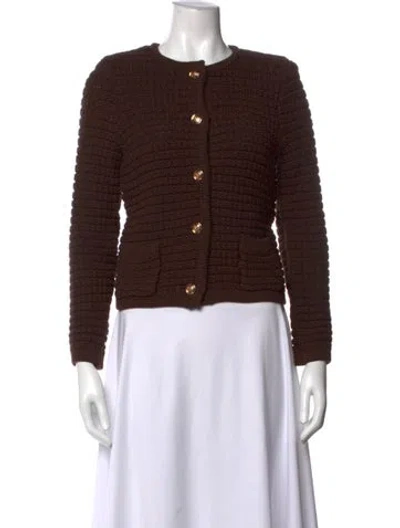 Pre-owned House Of Harlow 1960 Crew Neck Sweater W/ Tags In Brown