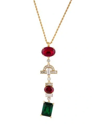 Pre-owned House Of Harlow 1960 Crystal Parker Pendant Necklace, 18"