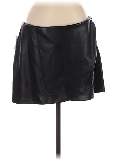 House Of Harlow 1960 Faux Leather Skirt In Black