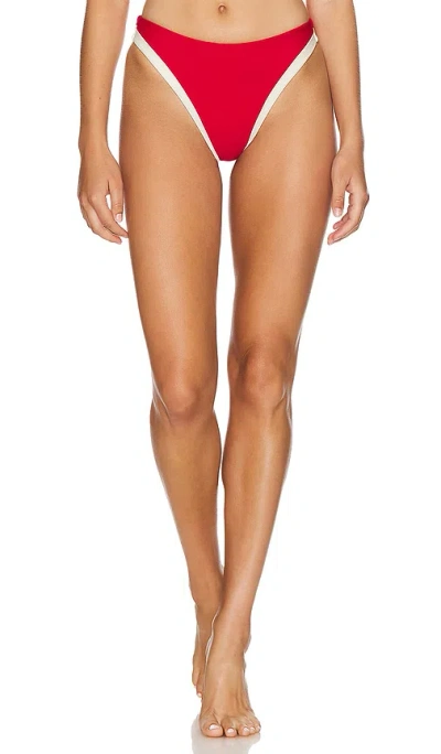 House Of Harlow 1960 Ferris Bottom In Red & Ivory
