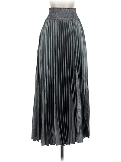 Pre-owned House Of Harlow 1960 Formal Skirt In Silver