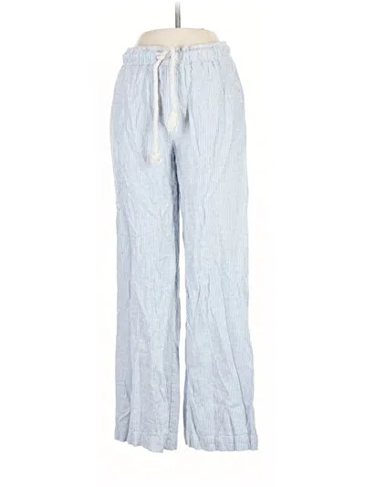 Pre-owned House Of Harlow 1960 Linen Pants In Blue