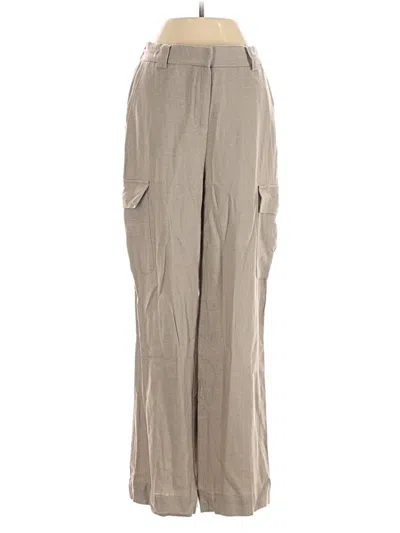 Pre-owned House Of Harlow 1960 Linen Pants In Brown