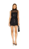 House Of Harlow 1960 Padma Mini Dress In Black