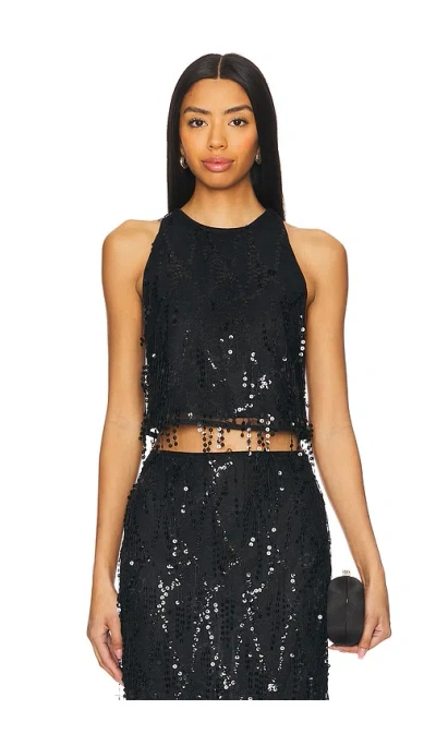 House Of Harlow 1960 Padma Top In Black