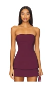 House Of Harlow 1960 Samia Top In Burgundy