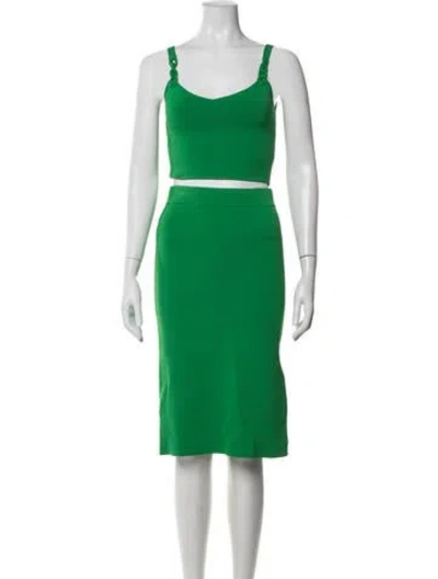 Pre-owned House Of Harlow 1960 Skirt Set In Green