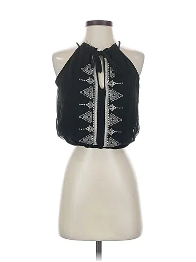 Pre-owned House Of Harlow 1960 Sleeveless Blouse In Black