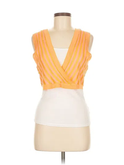 Pre-owned House Of Harlow 1960 Sleeveless Blouse In Orange
