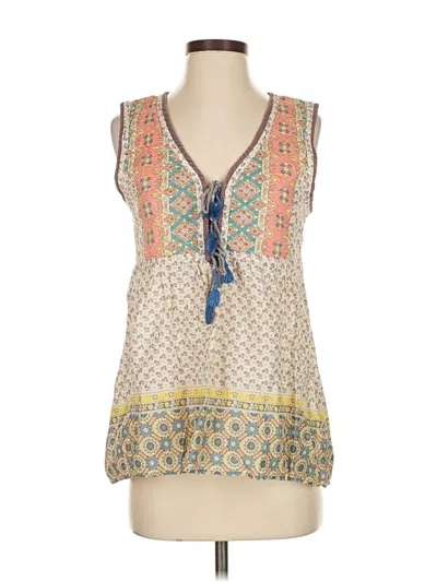 Pre-owned House Of Harlow 1960 Sleeveless Blouse In White