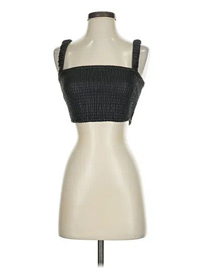House Of Harlow 1960 Sleeveless Top Black Square Neckline Tops