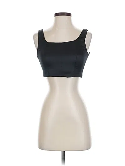 House Of Harlow 1960 Sleeveless Top Black Sweetheart Neckline Tops