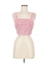House Of Harlow 1960 Sleeveless Top Pink Sweetheart Neckline Tops In Pink