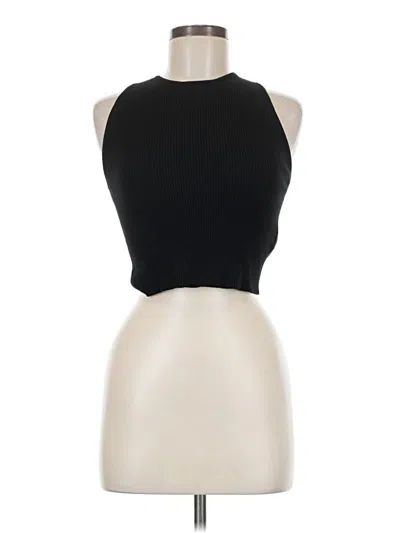 Pre-owned House Of Harlow 1960 Tank Top Black Halter Neckline Tops