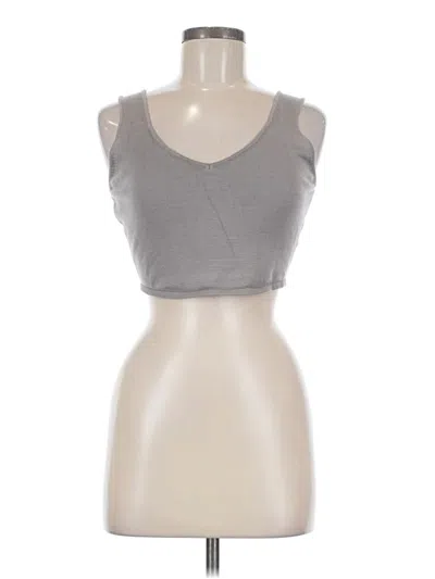 House Of Harlow 1960 Tank Top Gray Strapless Neckline Tops
