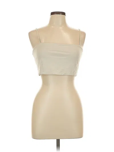 Pre-owned House Of Harlow 1960 Tube Top Ivory Strapless Neckline Tops In White