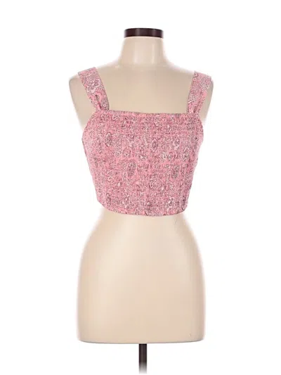 House Of Harlow 1960 Tube Top Pink Square Neckline Tops