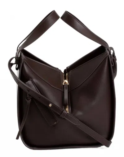 House Of Harlow 1960 Women's Asymmetrical Folding Crossbody Bag In Chocolate In Gold