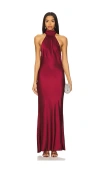 House Of Harlow 1960 X Revolve Astra Gown In Burgundy