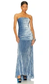 House Of Harlow 1960 X Revolve Benicia Gown In Light Blue