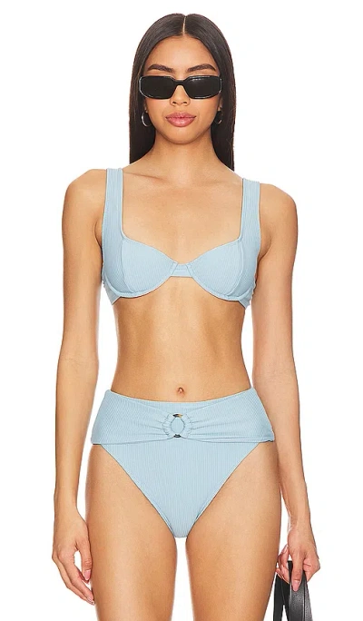 House Of Harlow 1960 X Revolve Boston Top In Storm Blue
