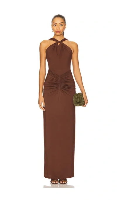House Of Harlow 1960 X Revolve Brandy Gown In Brown