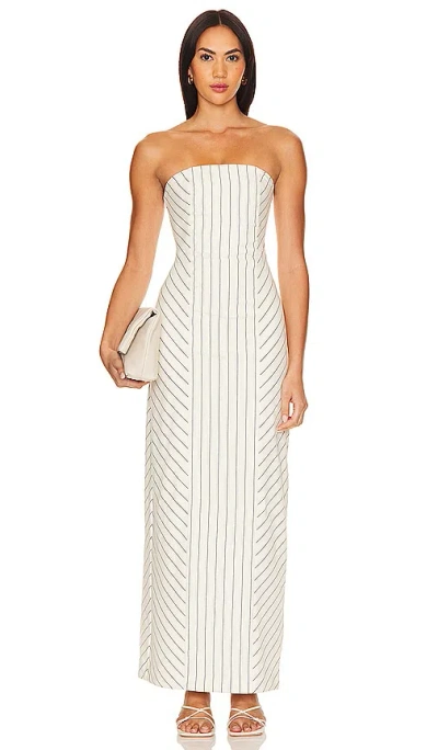 House Of Harlow 1960 X Revolve Celia Column Maxi Dress In Cream & Indigo