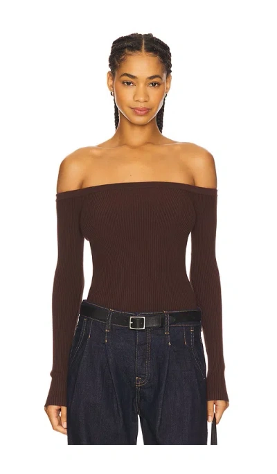 House Of Harlow 1960 X Revolve Colette Bodysuit In Brown