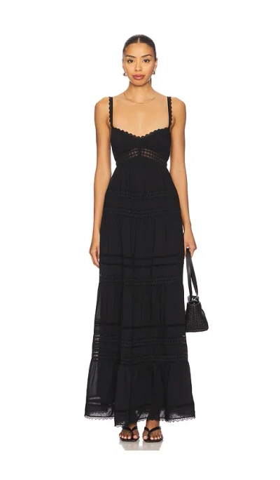 House Of Harlow 1960 X Revolve Delilah Maxi Dress In Black