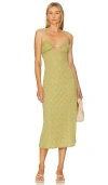 House Of Harlow 1960 X Revolve Emily Midi Dress In Green