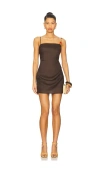 House Of Harlow 1960 X Revolve Faustine Mini Dress In Brown