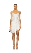 House Of Harlow 1960 X Revolve Faye Mini Dress In Silver