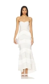House Of Harlow 1960 X Revolve Hera Fringe Maxi Dress In Ivory