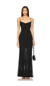 House Of Harlow 1960 X Revolve Juliette Maxi Knit Dress In 黑色