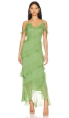 House Of Harlow 1960 X Revolve Maxime Maxi Dress In Light Green