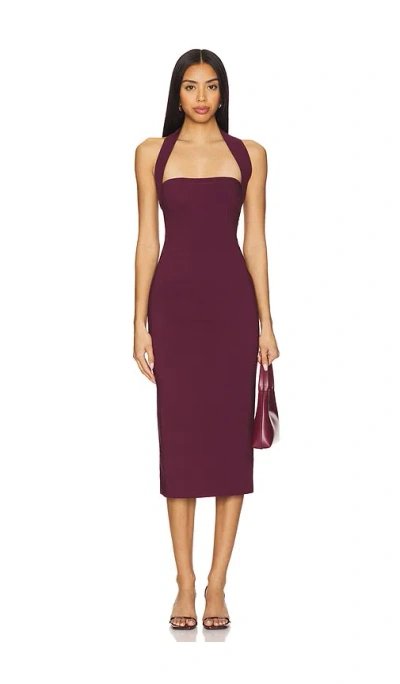 House Of Harlow 1960 X Revolve Melody Midi Dress In Burgundy